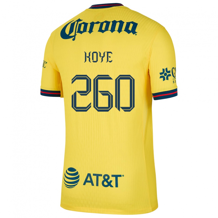 Niño Camiseta Julián Koye #260 Amarillo Azul 1ª Equipación 2024/25 La Camisa Perú