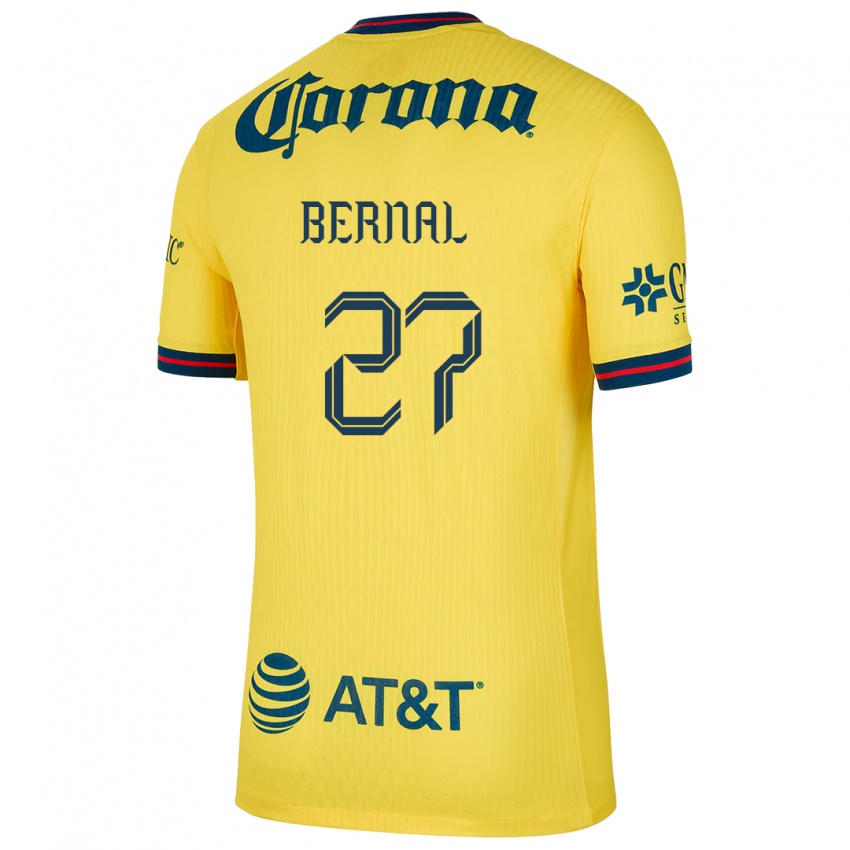 Niño Camiseta Mayra Pelayo Bernal #27 Amarillo Azul 1ª Equipación 2024/25 La Camisa Perú