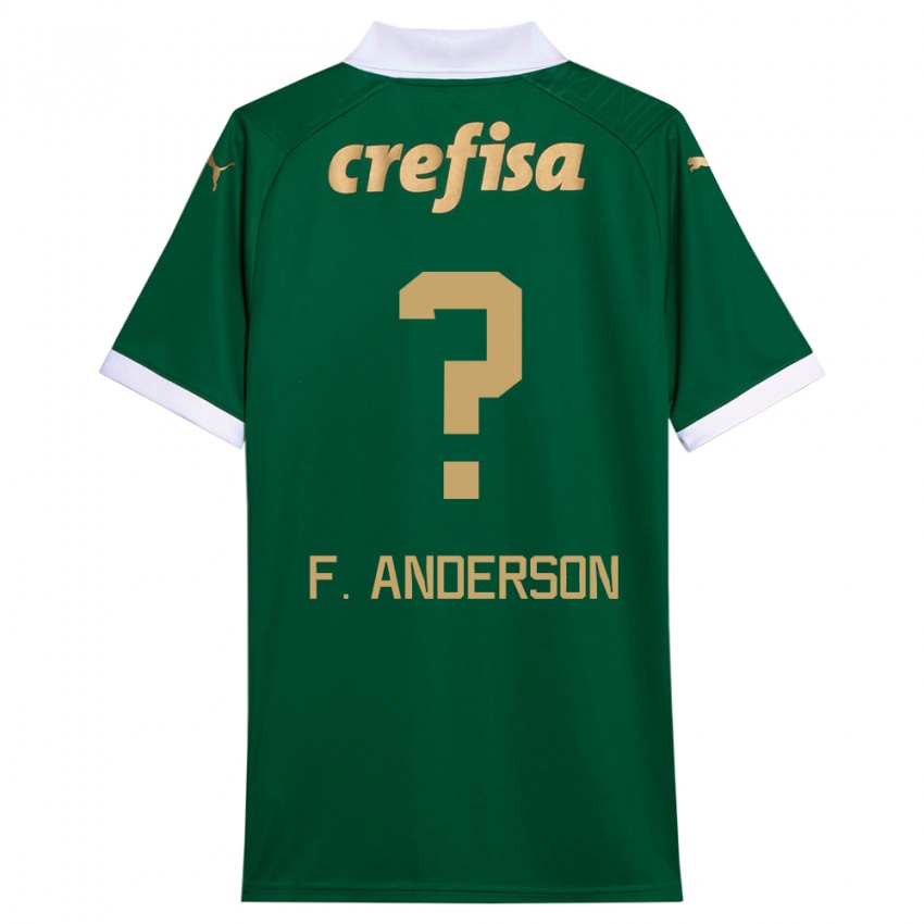 Niño Camiseta Felipe Anderson #0 Verde Blanco 1ª Equipación 2024/25 La Camisa Perú