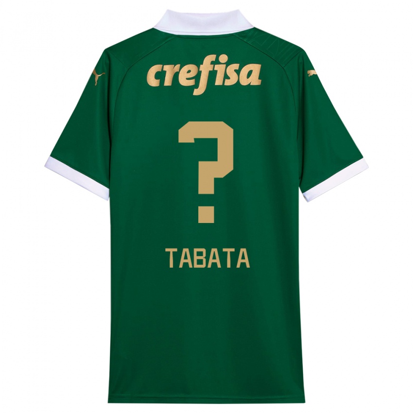 Niño Camiseta Bruno Tabata #0 Verde Blanco 1ª Equipación 2024/25 La Camisa Perú