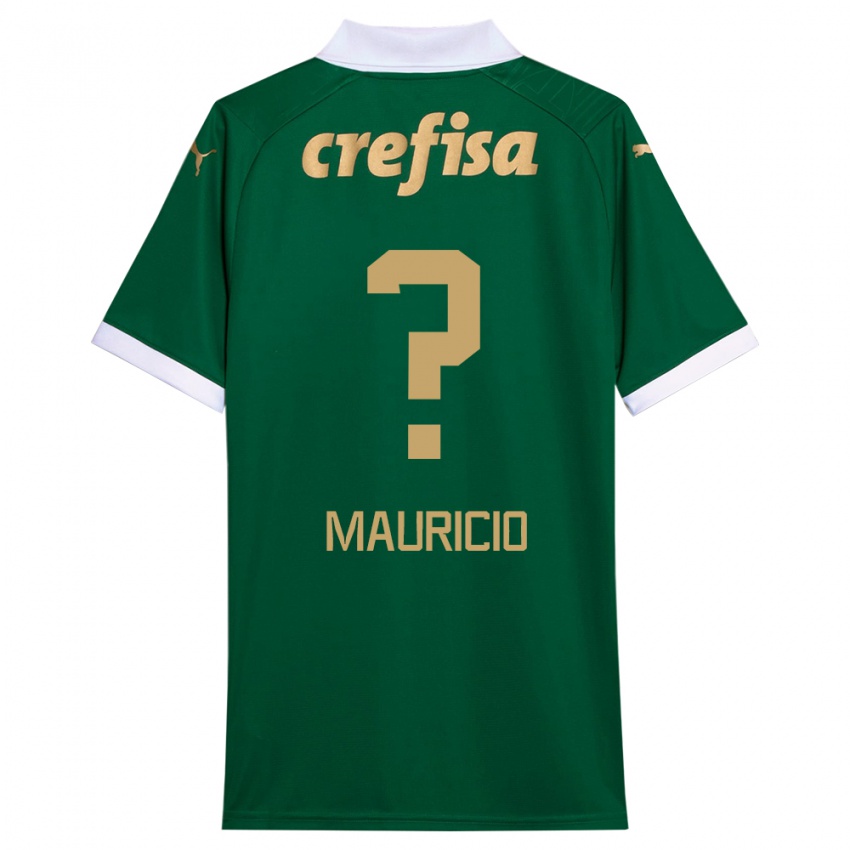 Niño Camiseta Mauricio #0 Verde Blanco 1ª Equipación 2024/25 La Camisa Perú