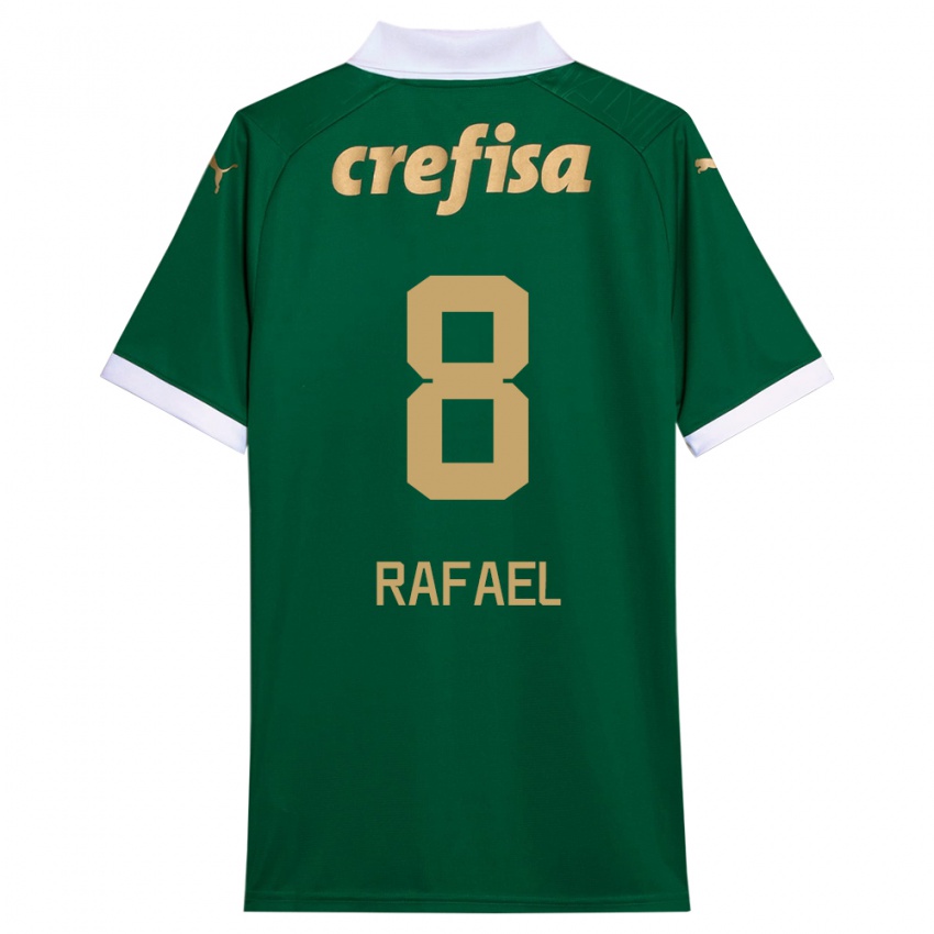 Niño Camiseta Ze Rafael #8 Verde Blanco 1ª Equipación 2024/25 La Camisa Perú