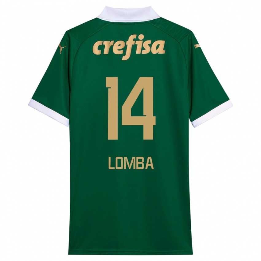 Niño Camiseta Marcelo Lomba #14 Verde Blanco 1ª Equipación 2024/25 La Camisa Perú