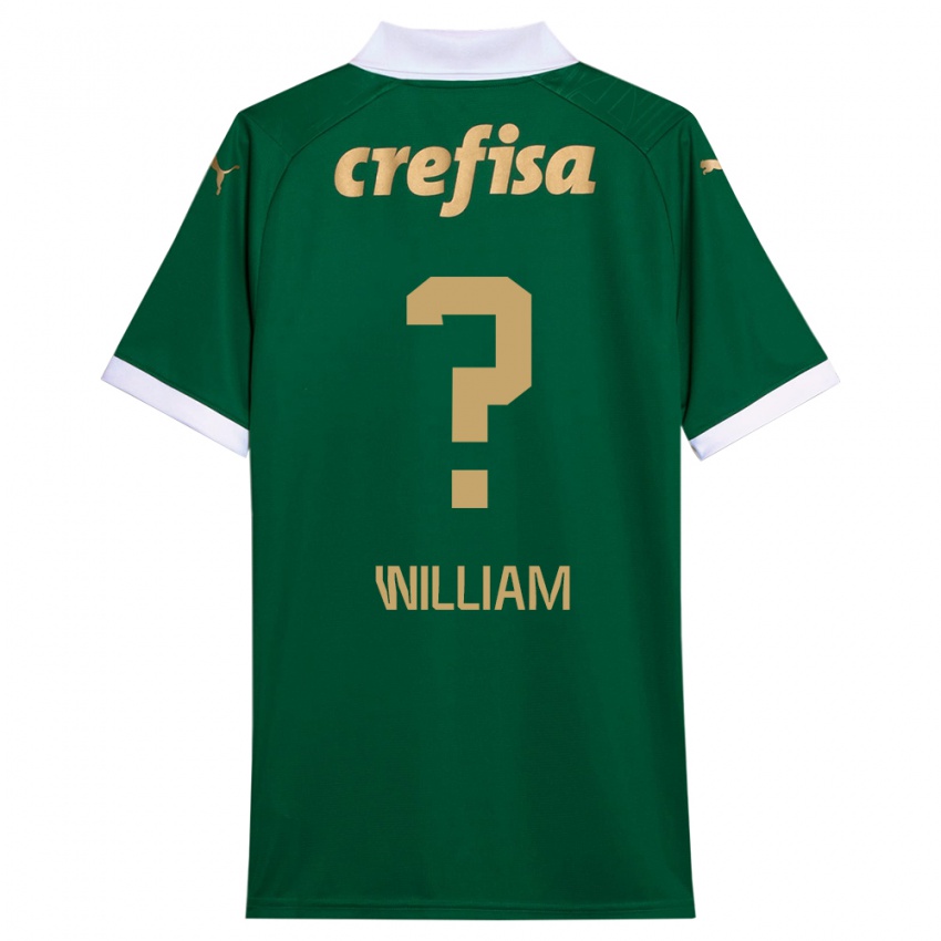 Niño Camiseta William #0 Verde Blanco 1ª Equipación 2024/25 La Camisa Perú