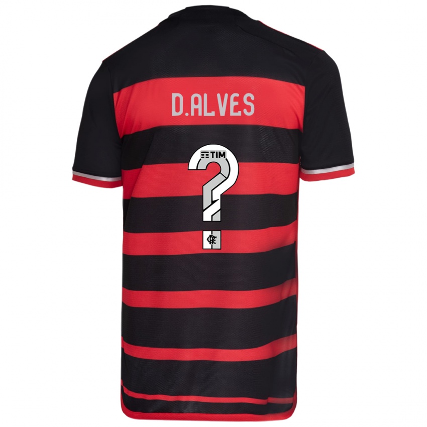 Niño Camiseta Dyogo Alves #0 Negro Rojo 1ª Equipación 2024/25 La Camisa Perú