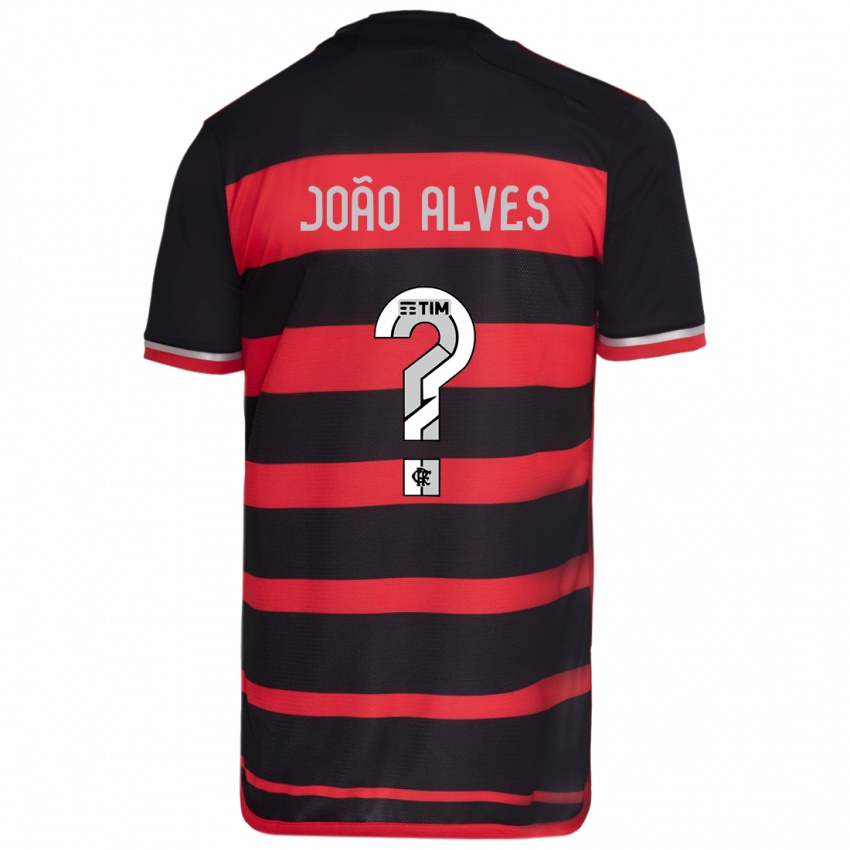 Niño Camiseta João Alves #0 Negro Rojo 1ª Equipación 2024/25 La Camisa Perú