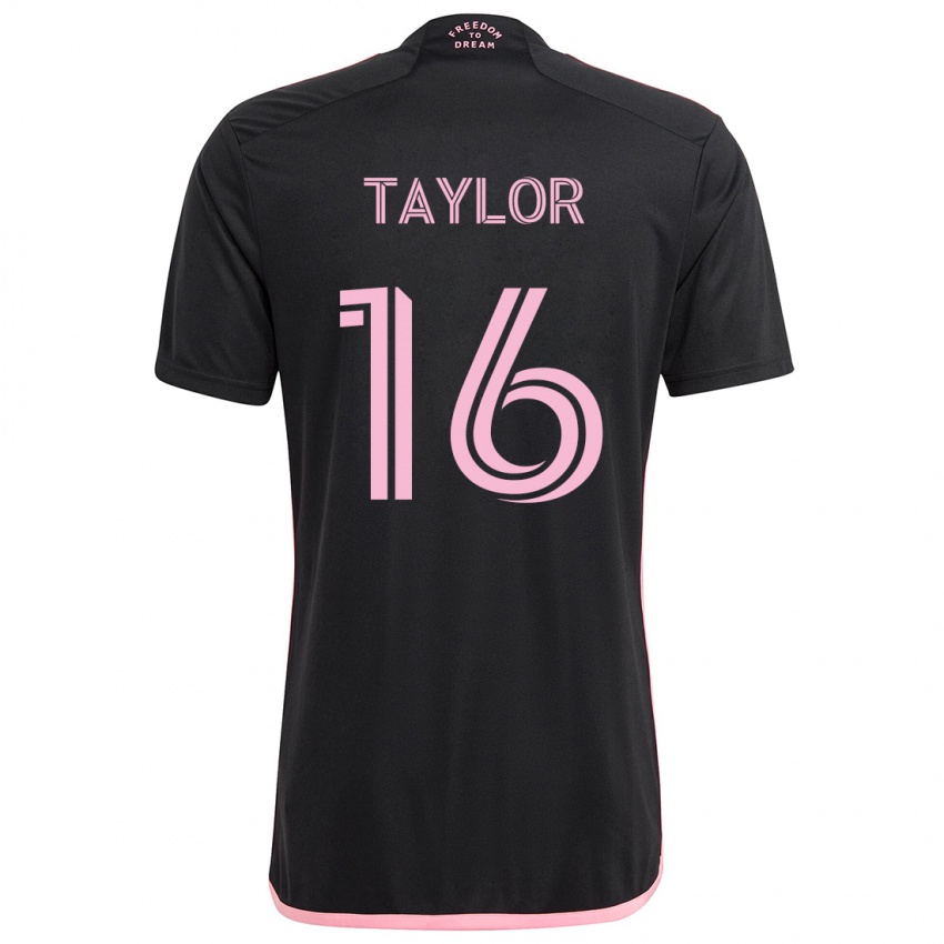 Niño Camiseta Robert Taylor #16 Negro 2ª Equipación 2024/25 La Camisa Perú