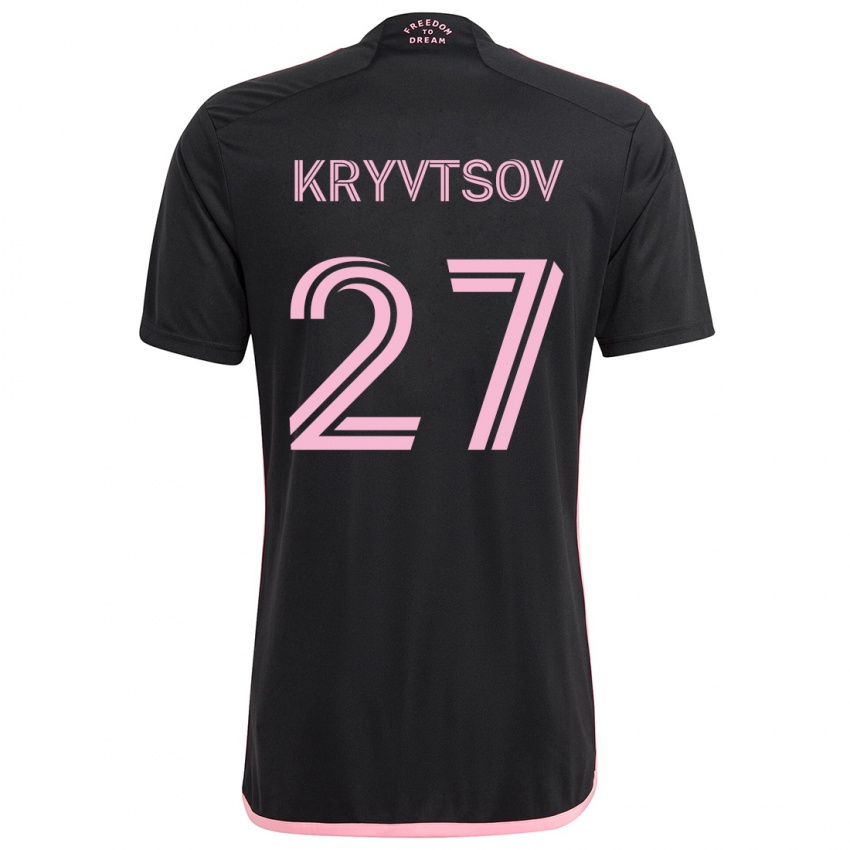 Niño Camiseta Sergiy Kryvtsov #27 Negro 2ª Equipación 2024/25 La Camisa Perú