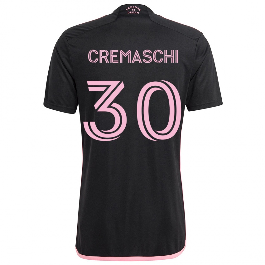 Niño Camiseta Benja Cremaschi #30 Negro 2ª Equipación 2024/25 La Camisa Perú