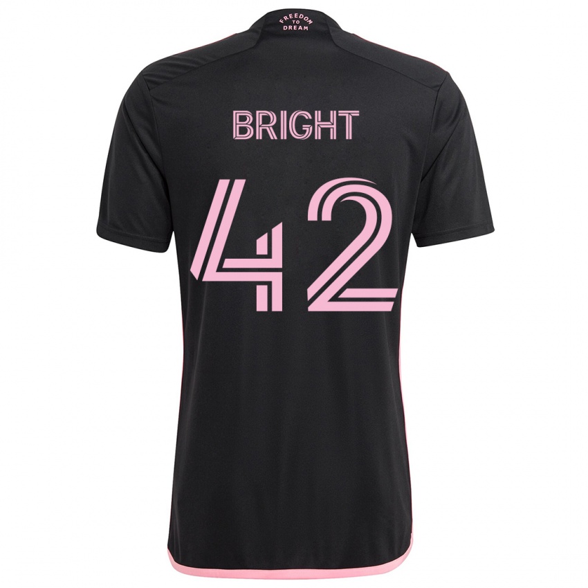 Niño Camiseta Yannick Bright #42 Negro 2ª Equipación 2024/25 La Camisa Perú