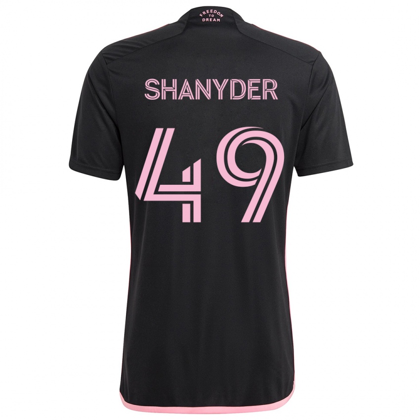 Niño Camiseta Shanyder Borgelin #49 Negro 2ª Equipación 2024/25 La Camisa Perú