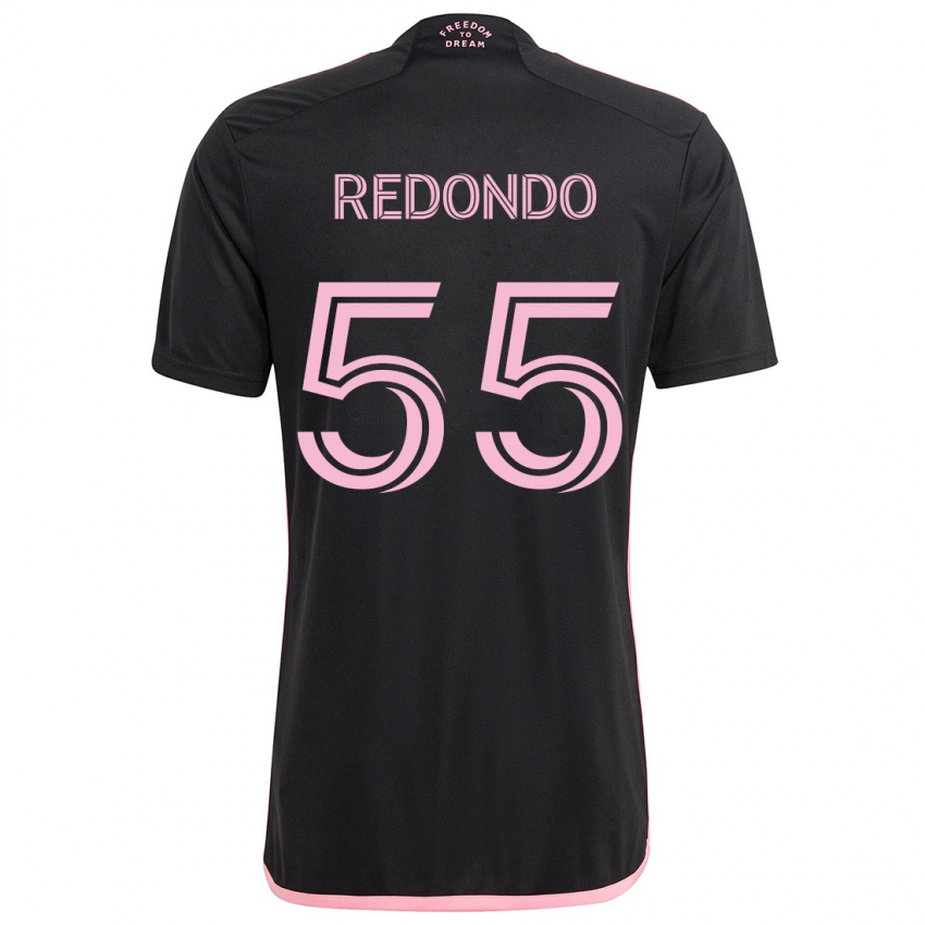 Niño Camiseta Federico Redondo #55 Negro 2ª Equipación 2024/25 La Camisa Perú