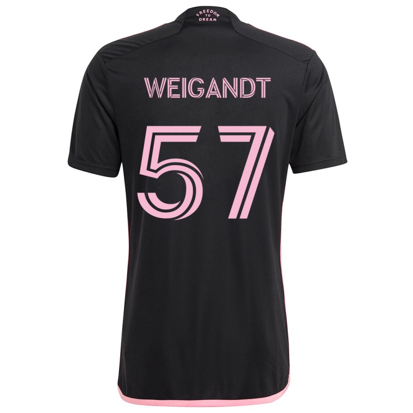 Niño Camiseta Marcelo Weigandt #57 Negro 2ª Equipación 2024/25 La Camisa Perú