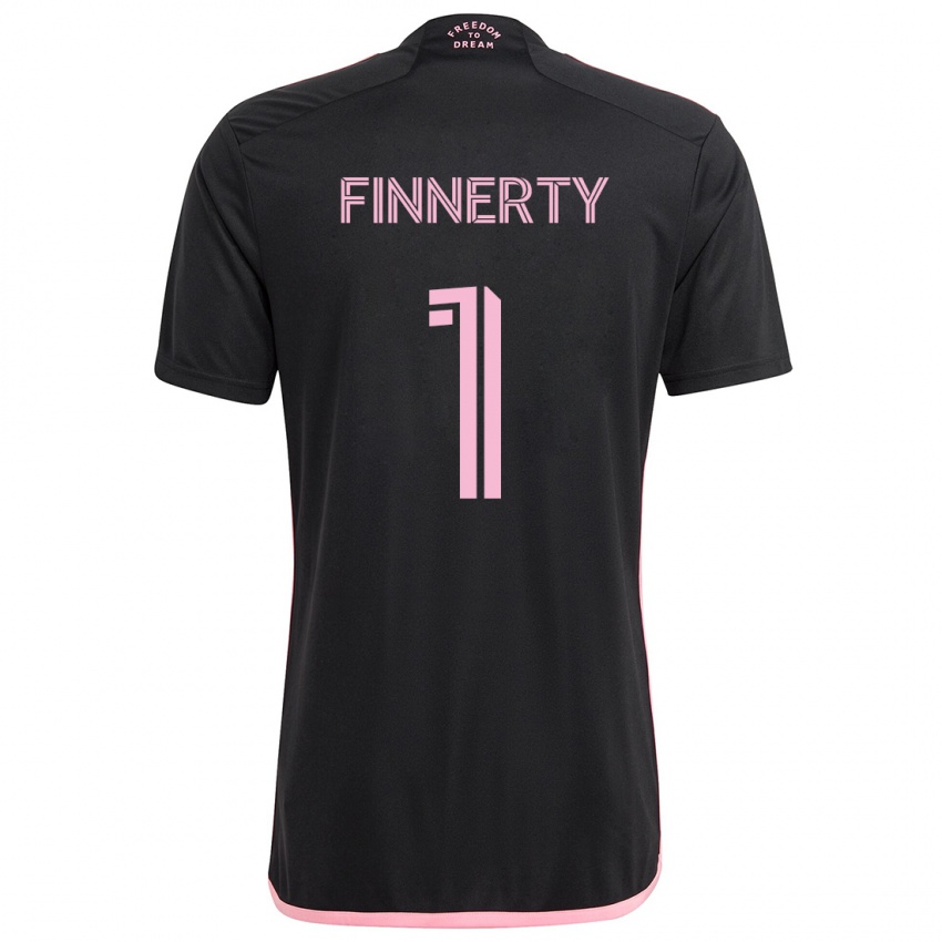 Niño Camiseta Owen Finnerty #1 Negro 2ª Equipación 2024/25 La Camisa Perú