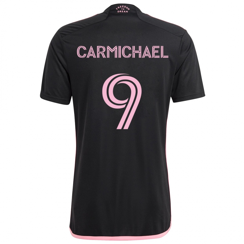 Niño Camiseta Ryan Carmichael #9 Negro 2ª Equipación 2024/25 La Camisa Perú