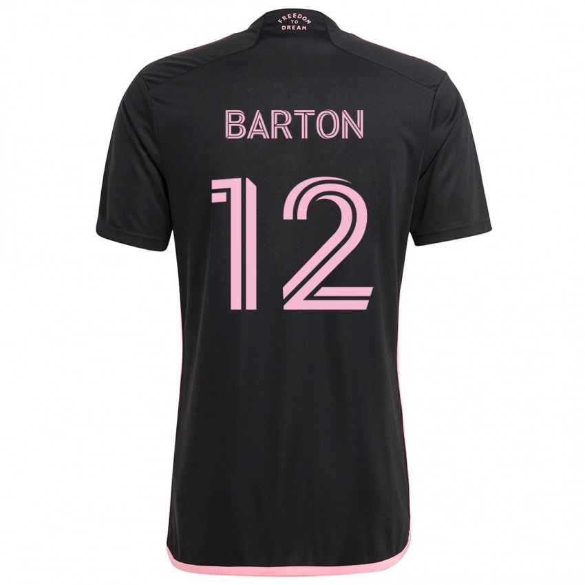 Niño Camiseta Tye Barton #12 Negro 2ª Equipación 2024/25 La Camisa Perú