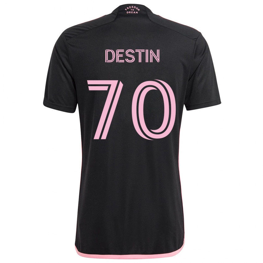 Niño Camiseta Bryan Destin #70 Negro 2ª Equipación 2024/25 La Camisa Perú