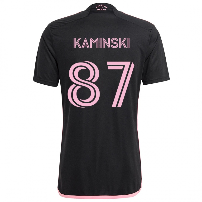 Niño Camiseta Brett Kaminski #87 Negro 2ª Equipación 2024/25 La Camisa Perú