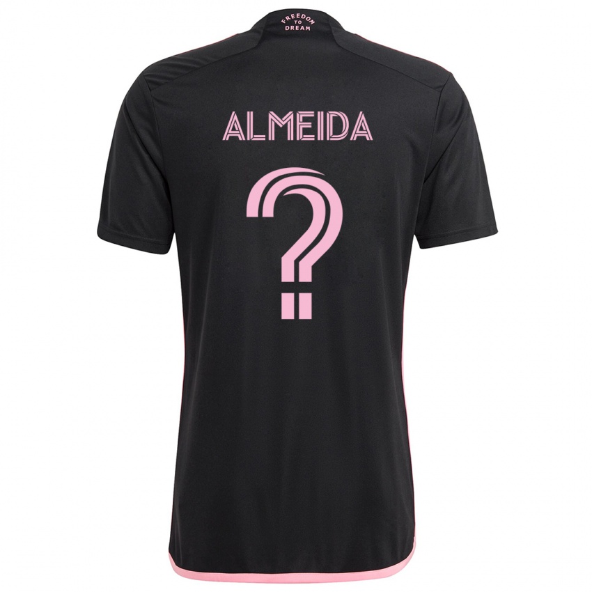 Niño Camiseta Nicholas Almeida #0 Negro 2ª Equipación 2024/25 La Camisa Perú