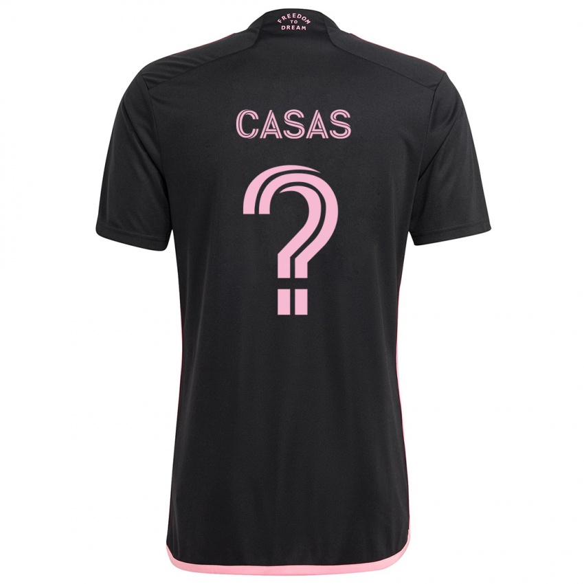 Niño Camiseta André Casas #0 Negro 2ª Equipación 2024/25 La Camisa Perú