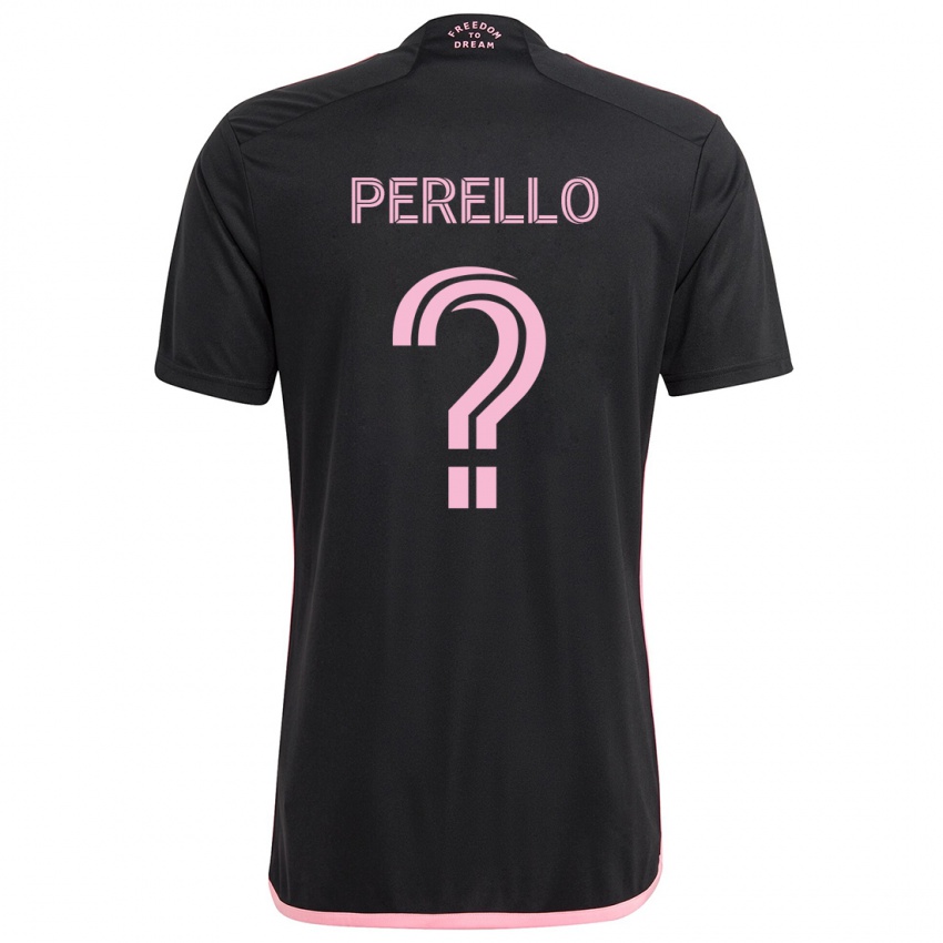 Niño Camiseta Sergio Perello #0 Negro 2ª Equipación 2024/25 La Camisa Perú