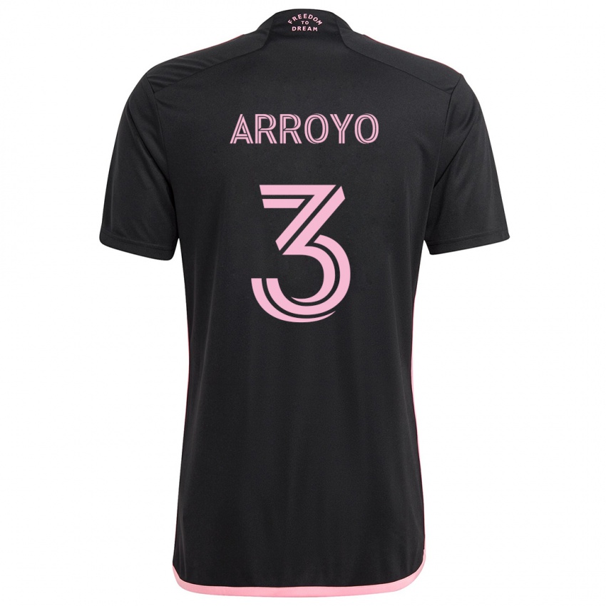 Niño Camiseta Dixon Arroyo #3 Negro 2ª Equipación 2024/25 La Camisa Perú