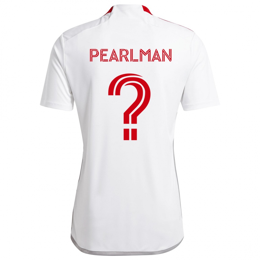 Niño Camiseta Adam Pearlman #0 Blanco Rojo 2ª Equipación 2024/25 La Camisa Perú