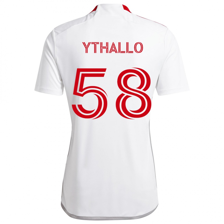 Niño Camiseta Ythallo #58 Blanco Rojo 2ª Equipación 2024/25 La Camisa Perú