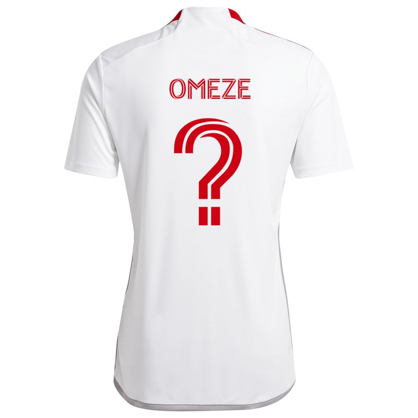 Niño Camiseta Chimere Omeze #0 Blanco Rojo 2ª Equipación 2024/25 La Camisa Perú