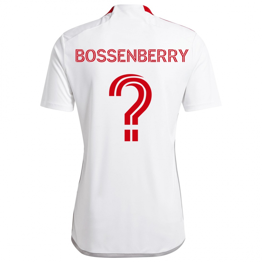 Niño Camiseta Antone Bossenberry #0 Blanco Rojo 2ª Equipación 2024/25 La Camisa Perú