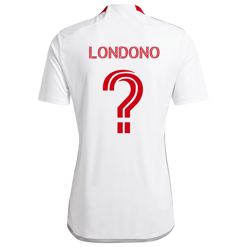 Niño Camiseta Tyler Londono #0 Blanco Rojo 2ª Equipación 2024/25 La Camisa Perú