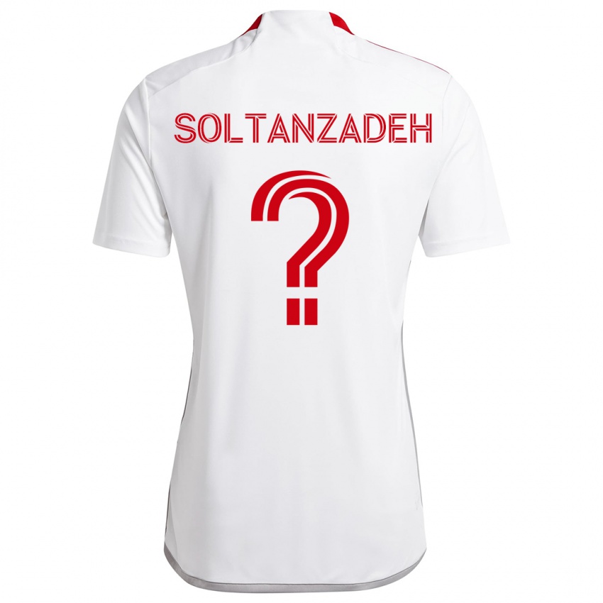 Niño Camiseta Shayan Soltanzadeh #0 Blanco Rojo 2ª Equipación 2024/25 La Camisa Perú