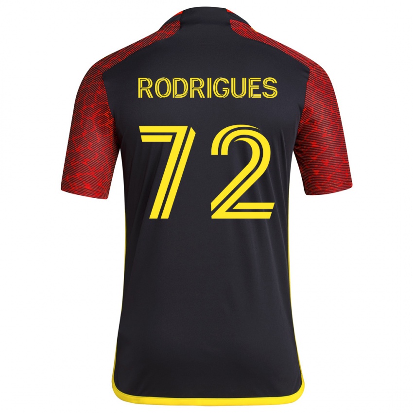 Niño Camiseta Braudílio Rodrigues #72 Negro Rojo 2ª Equipación 2024/25 La Camisa Perú