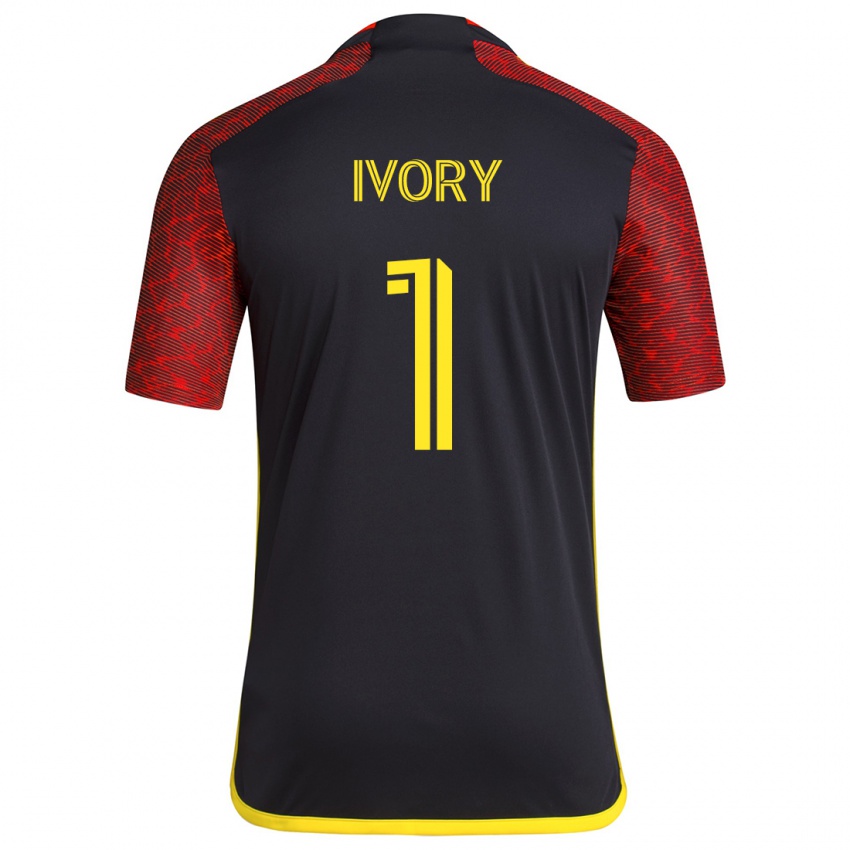 Niño Camiseta Laurel Ivory #1 Negro Rojo 2ª Equipación 2024/25 La Camisa Perú