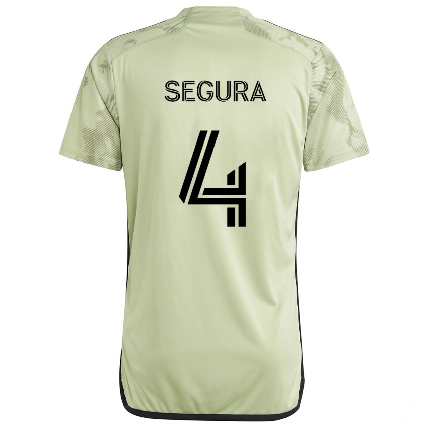 Niño Camiseta Eddie Segura #4 Verde Claro 2ª Equipación 2024/25 La Camisa Perú