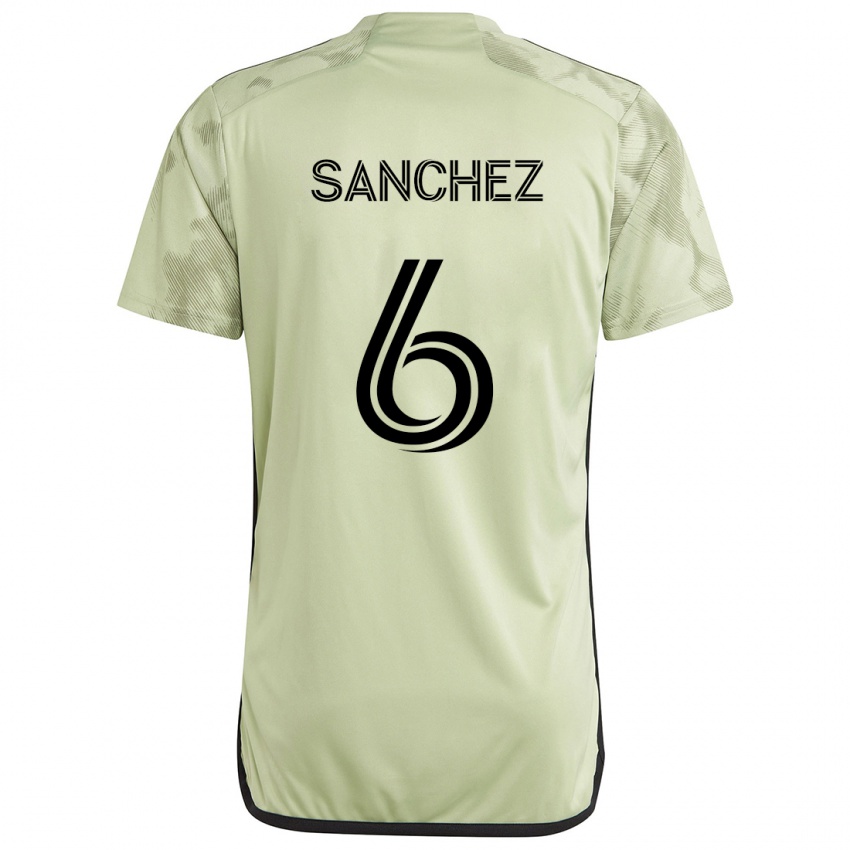 Niño Camiseta Ilie Sánchez #6 Verde Claro 2ª Equipación 2024/25 La Camisa Perú