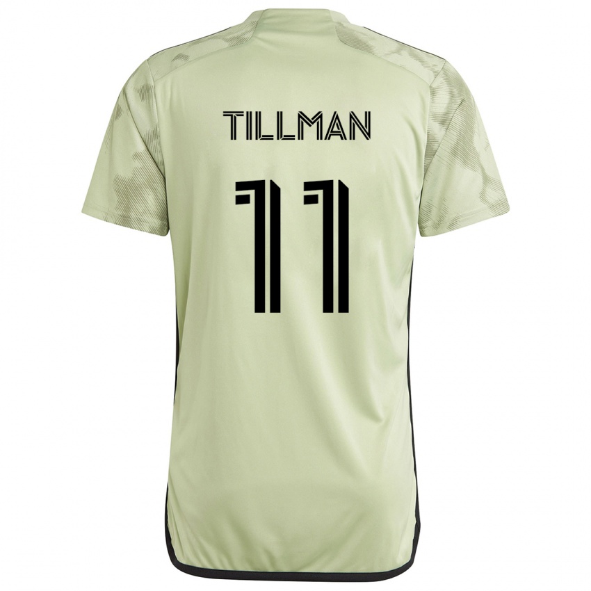 Niño Camiseta Timothy Tillman #11 Verde Claro 2ª Equipación 2024/25 La Camisa Perú