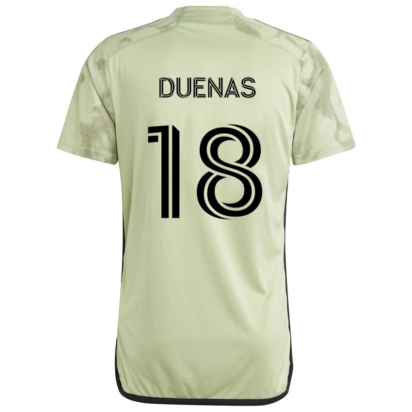 Niño Camiseta Érik Dueñas #18 Verde Claro 2ª Equipación 2024/25 La Camisa Perú