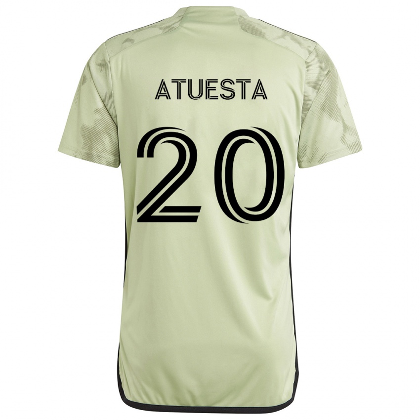 Niño Camiseta Eduard Atuesta #20 Verde Claro 2ª Equipación 2024/25 La Camisa Perú