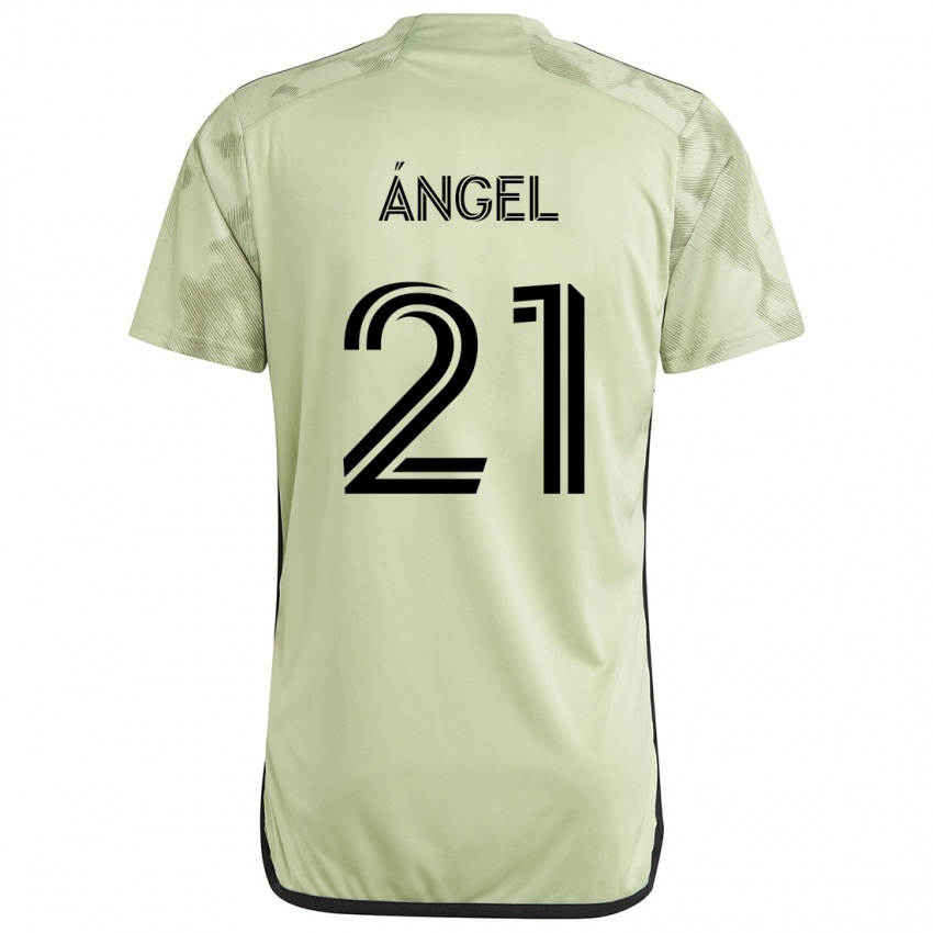 Niño Camiseta Tomás Ángel #21 Verde Claro 2ª Equipación 2024/25 La Camisa Perú