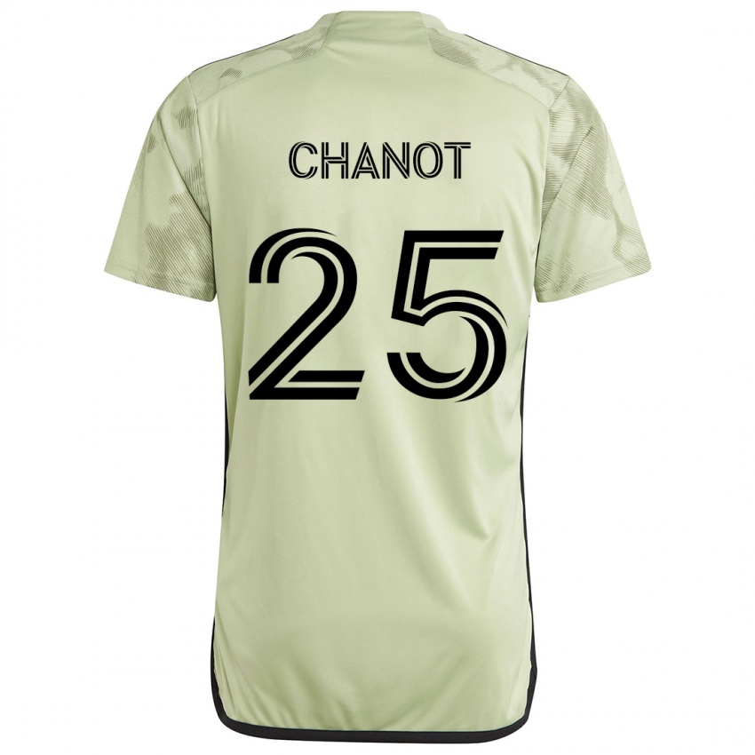 Niño Camiseta Maxime Chanot #25 Verde Claro 2ª Equipación 2024/25 La Camisa Perú