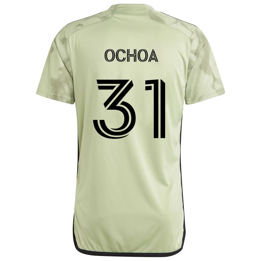 Niño Camiseta David Ochoa #31 Verde Claro 2ª Equipación 2024/25 La Camisa Perú