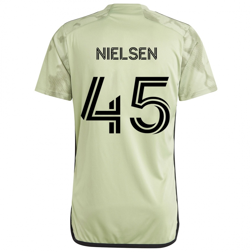 Niño Camiseta Kenny Nielsen #45 Verde Claro 2ª Equipación 2024/25 La Camisa Perú