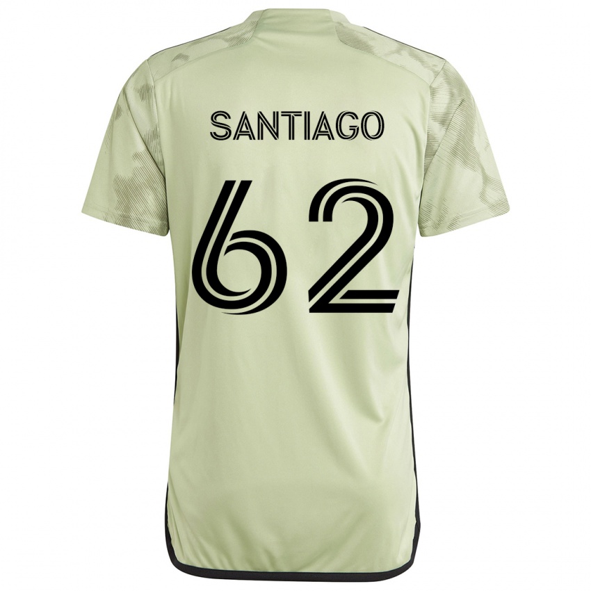 Niño Camiseta Joshua Santiago #62 Verde Claro 2ª Equipación 2024/25 La Camisa Perú