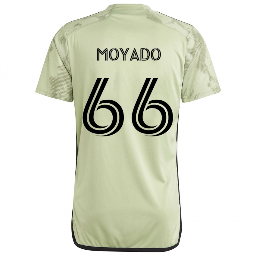 Niño Camiseta Bryan Moyado #66 Verde Claro 2ª Equipación 2024/25 La Camisa Perú