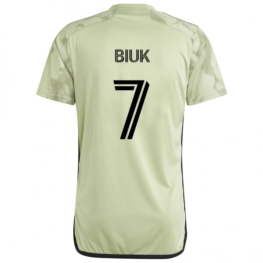 Niño Camiseta Stipe Biuk #7 Verde Claro 2ª Equipación 2024/25 La Camisa Perú