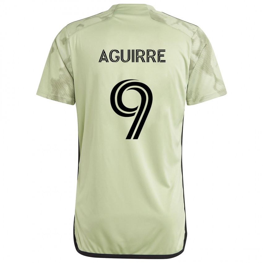 Niño Camiseta Dustin Aguirre #9 Verde Claro 2ª Equipación 2024/25 La Camisa Perú