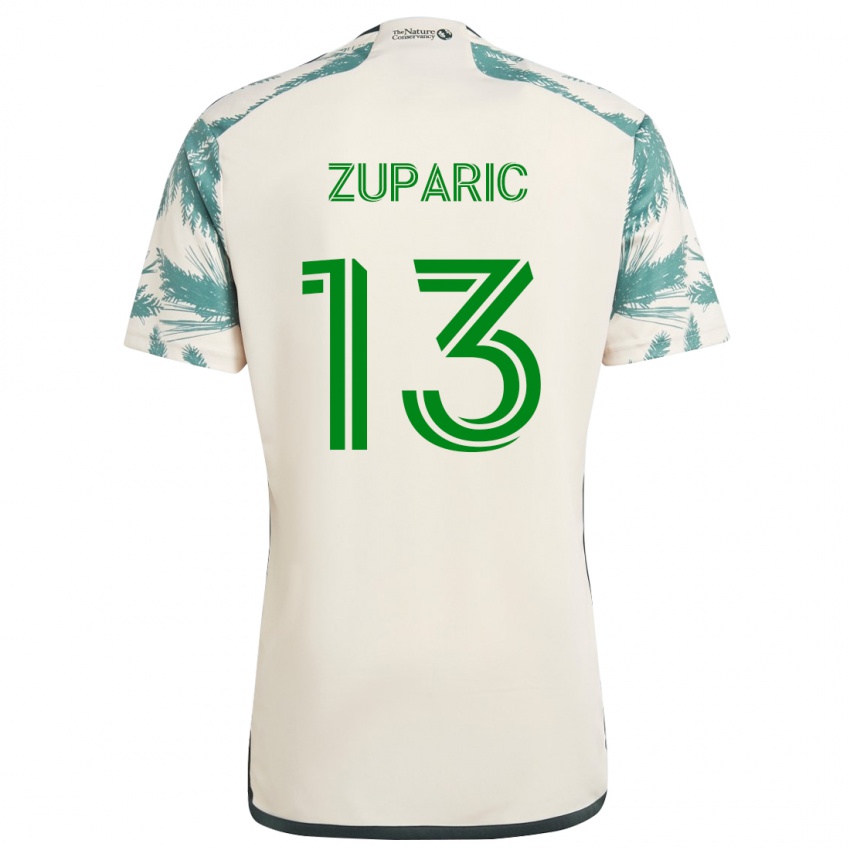 Niño Camiseta Dario Zuparic #13 Beige Marrón 2ª Equipación 2024/25 La Camisa Perú