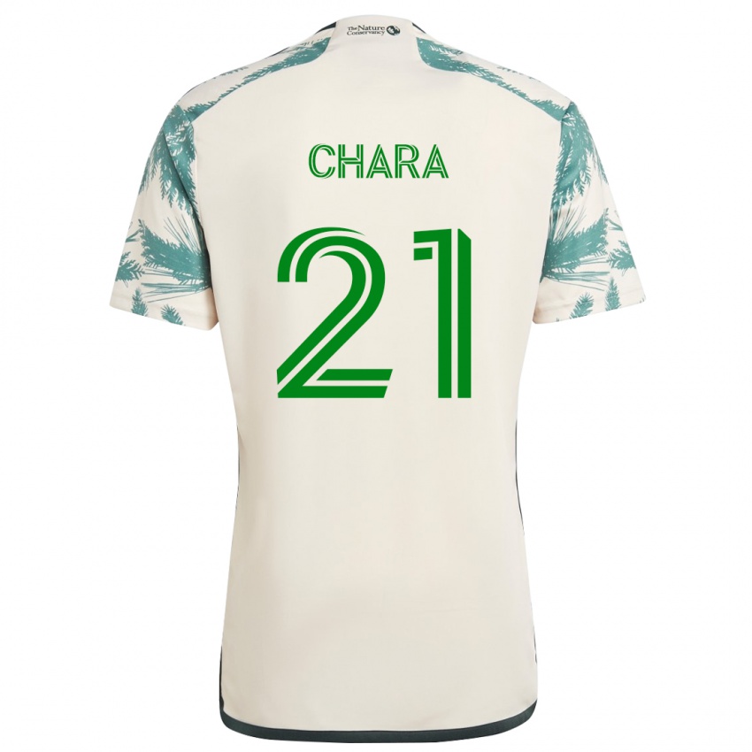 Niño Camiseta Diego Chará #21 Beige Marrón 2ª Equipación 2024/25 La Camisa Perú