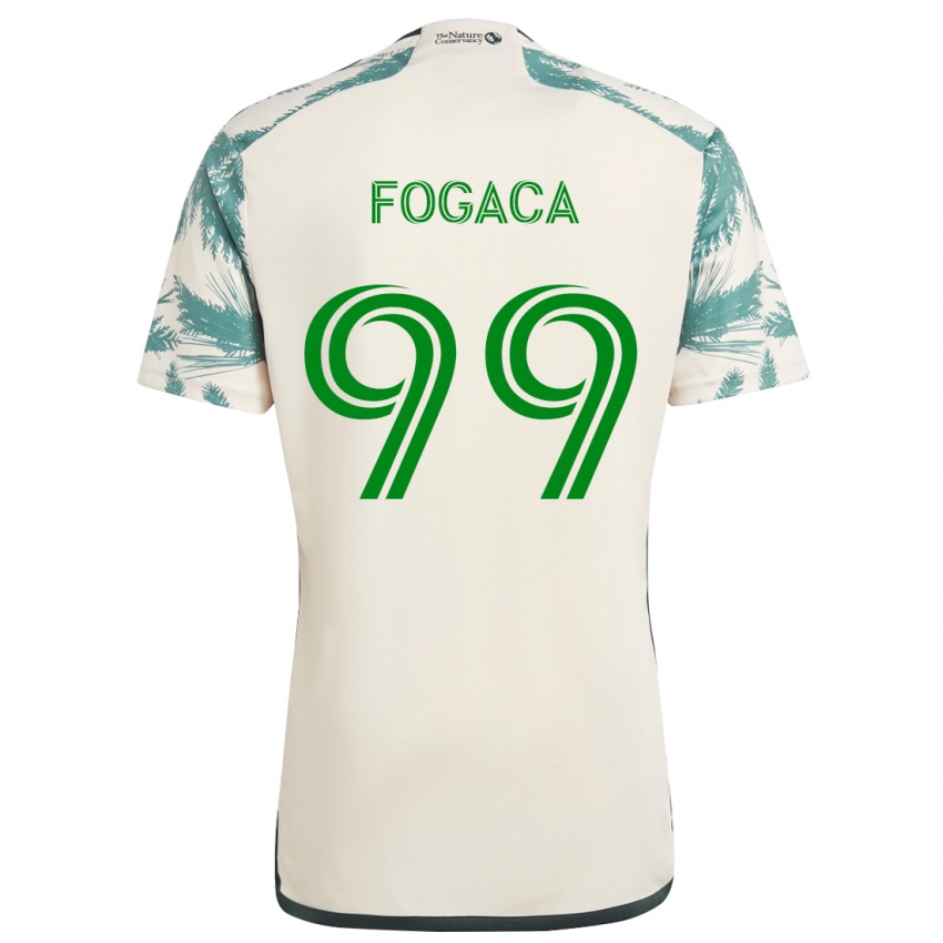 Niño Camiseta Nathan Fogaça #99 Beige Marrón 2ª Equipación 2024/25 La Camisa Perú